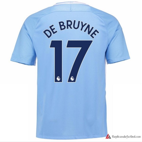 Camiseta Manchester City Primera equipación De Bruyne 2017-2018